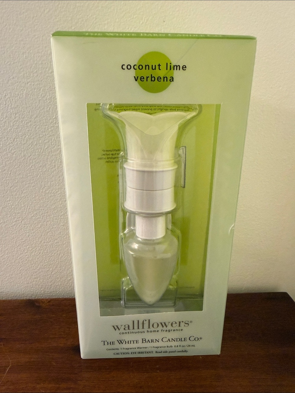 White Barn Candle Co. Coconut Lime Verbena Wallflower Fragrance Warmer Bulb New